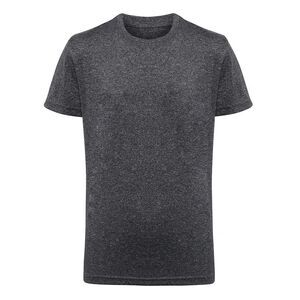 TriDri Unisex Childrens/Kids Performance T-Shirt / Black Melange